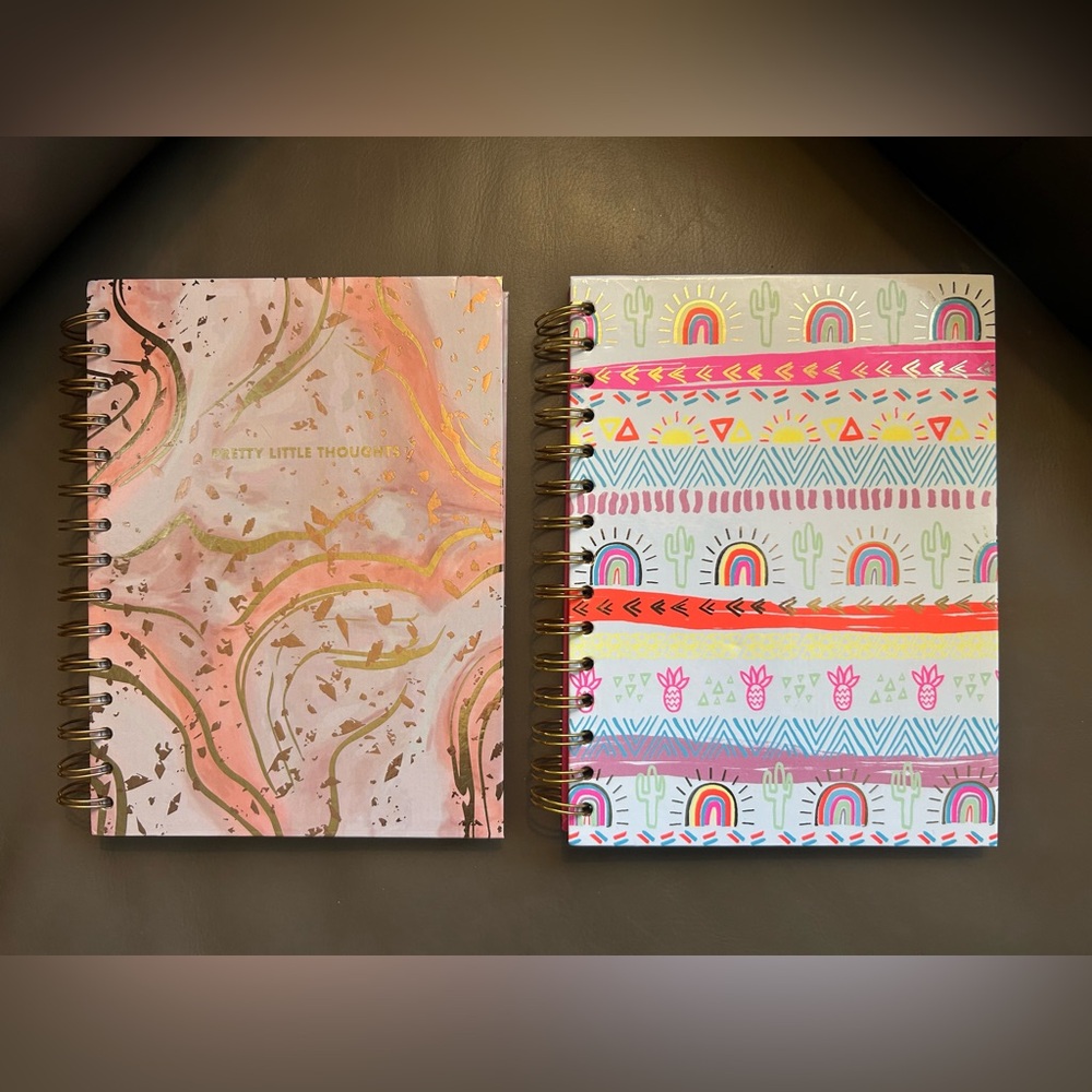 Claire's Pink and Gold Notebook Set